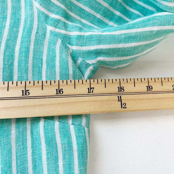 J. Crew Perfect Long Sleeve Button Down Shirt Baird McNutt Irish Linen Size 2 - Picture 5 of 6